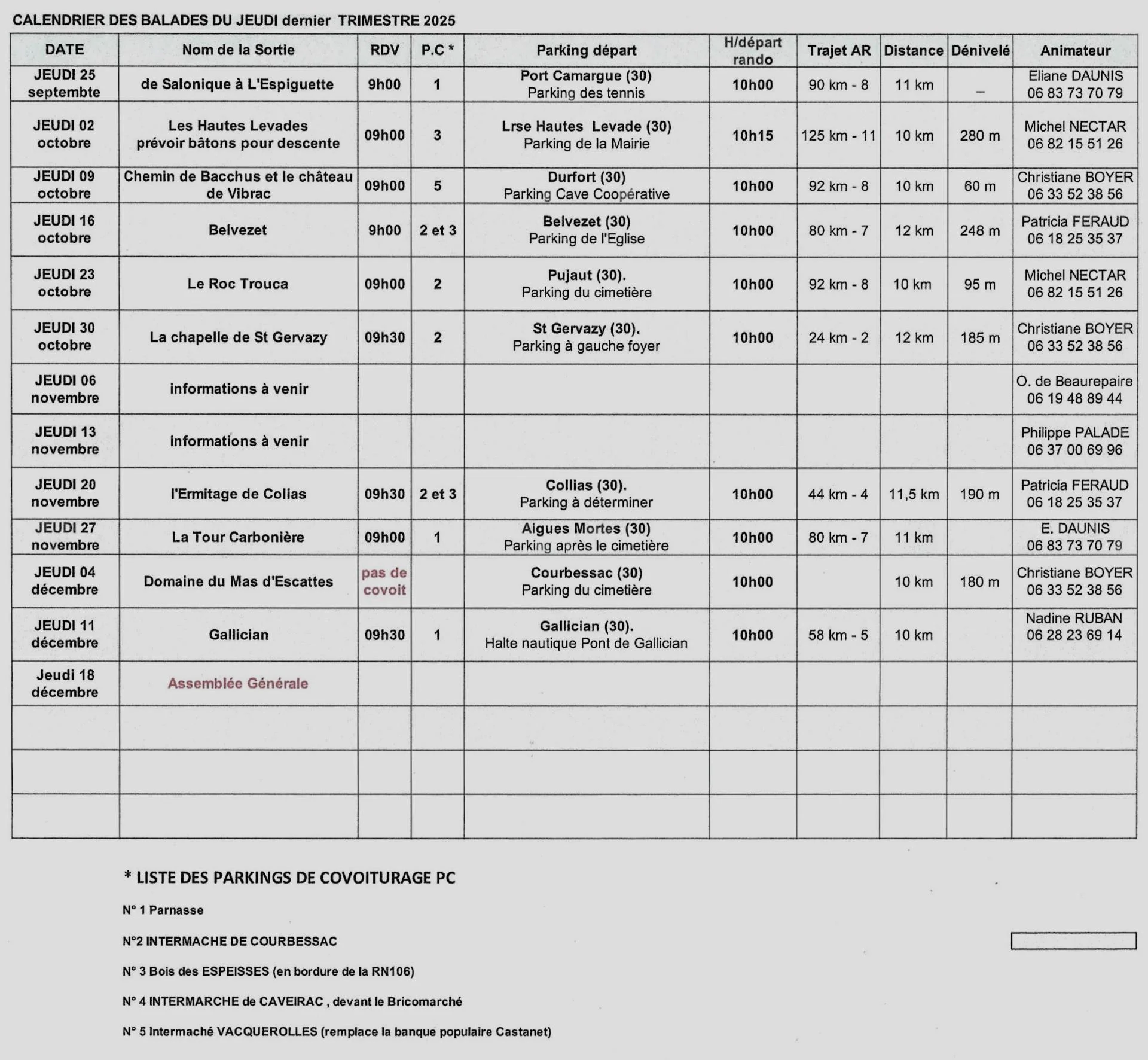 Programme 3 tri jeudi 2025